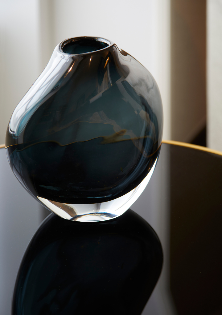 Phoenix Handblown Vase - Smoke