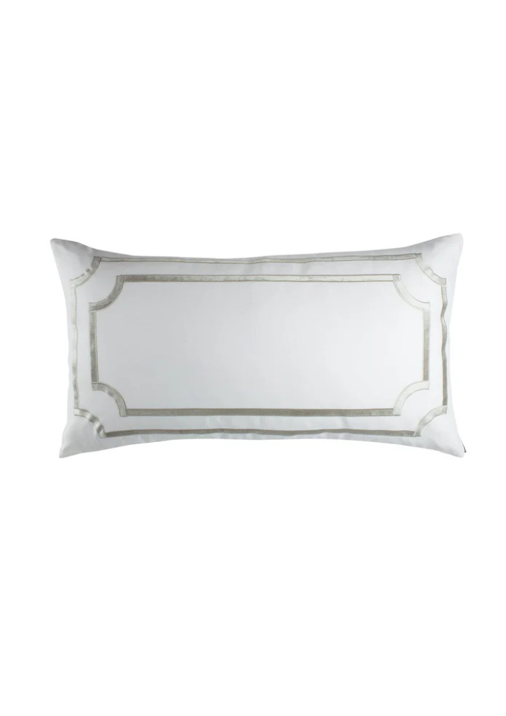Soho King Pillow / White Linen / Velvet