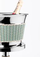 Menton Leather & Rattan Stands / Champagne Bucket Stands
