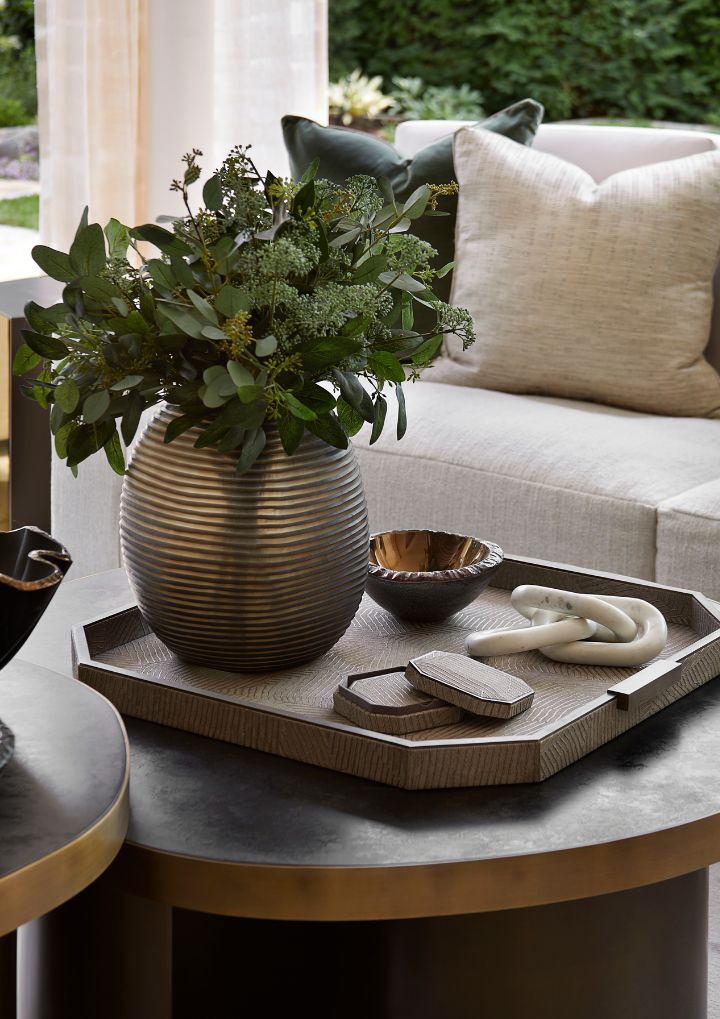 Elemental Square Tray - Bronze