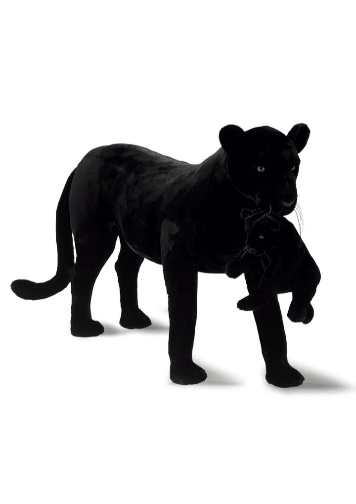 My giant Panther plush and her baby