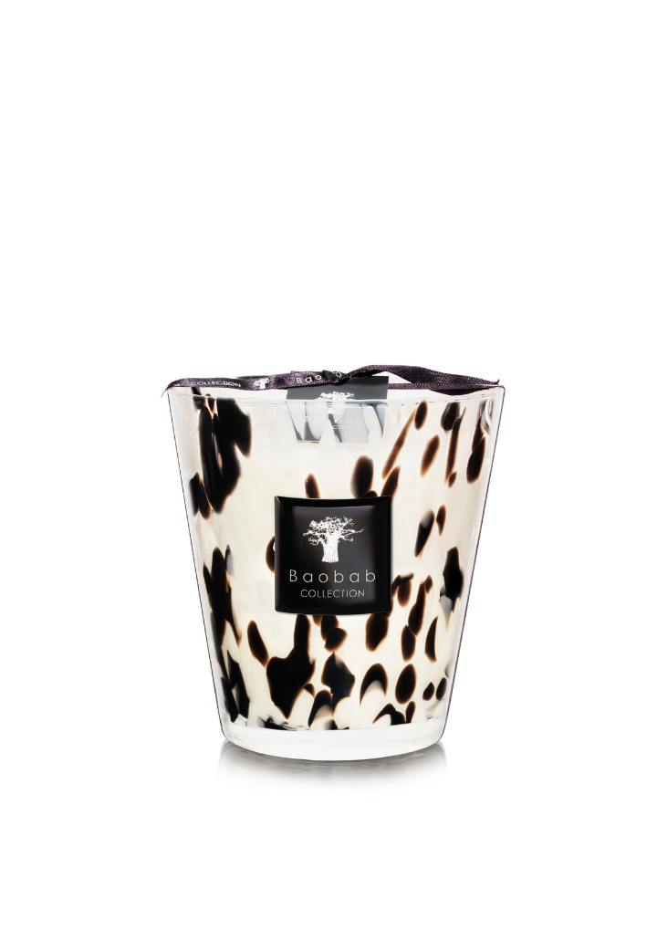 Scented Candle Pearls Black