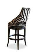 Zebrano Swivel Barstool