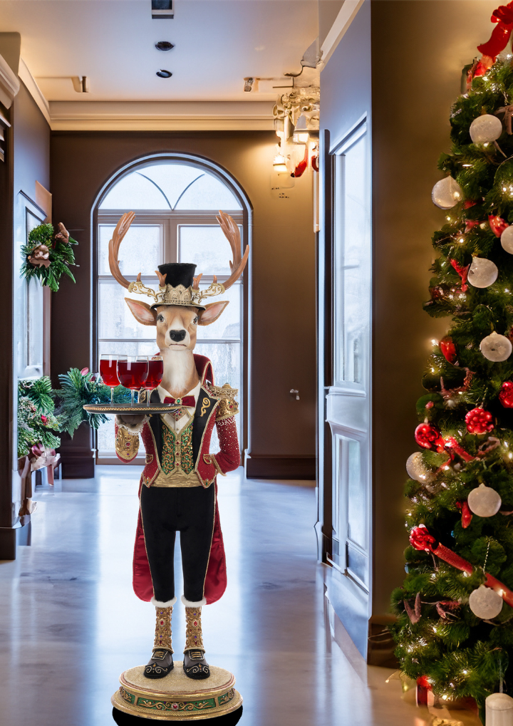 Christmas Ball Reindeer Butler, 48-Inch