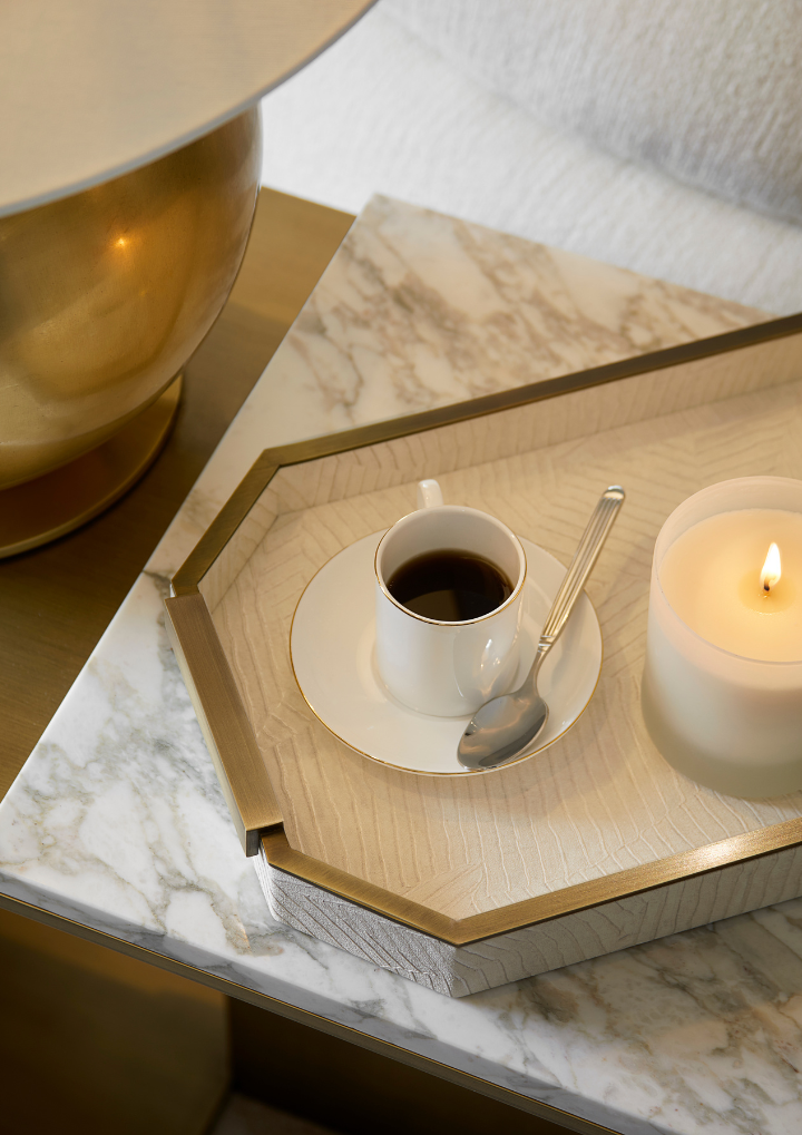 Elemental Rectangular Tray - Ivory