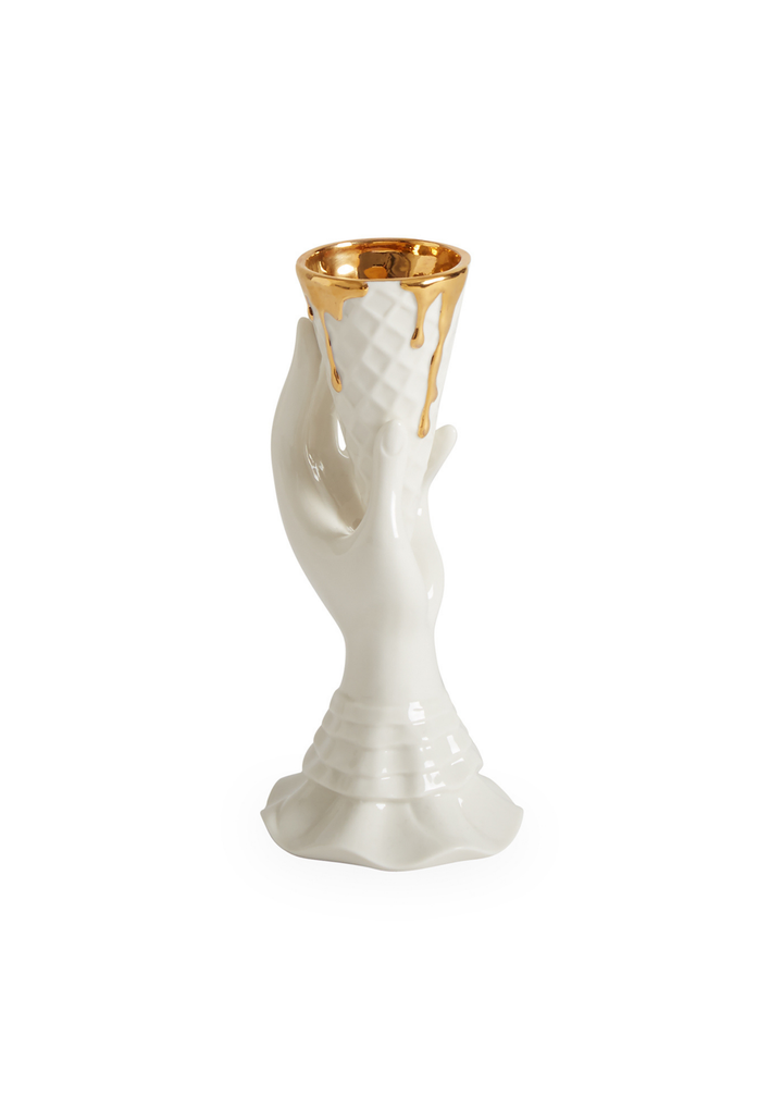 Gilded I-Scream Vase