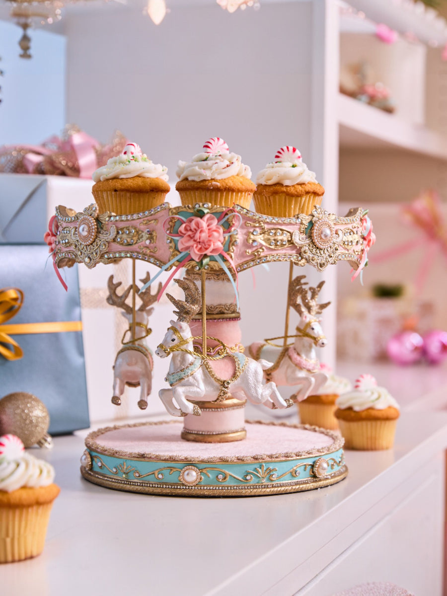 Joyeux Noel Carousel Cake Plate