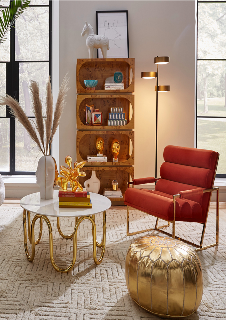 Channeled Goldfinger Lounge Chair