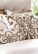 Mozart Square Pillow White Straw