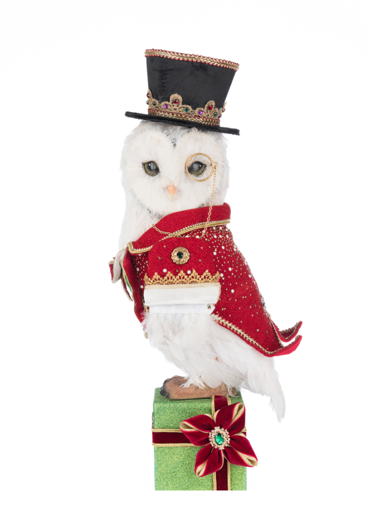 Christmas Ball Owl Tabletop