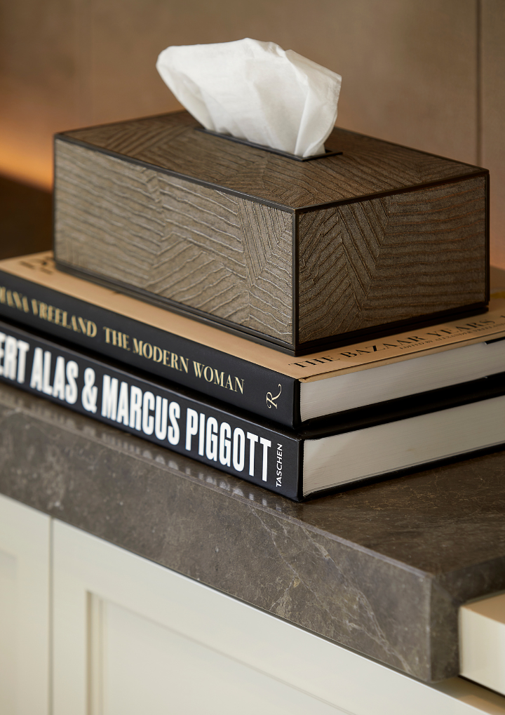 Elemental Tissue Box Rectangular - Bronze