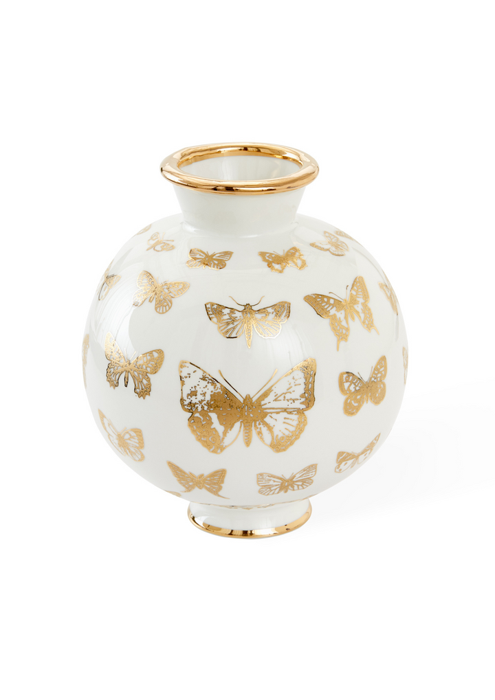 Botanist Round Butterfly Vase