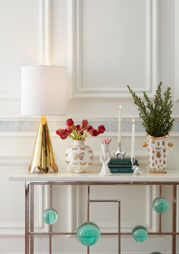 Botanist Round Butterfly Vase