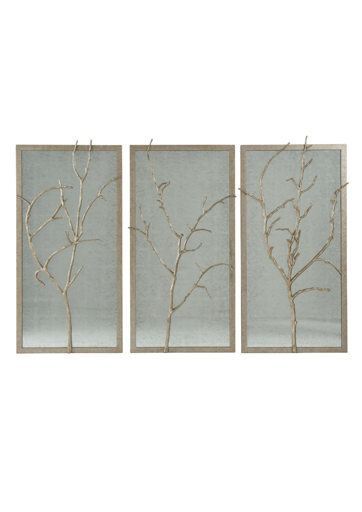 Silver Hawthorn Trio Wall Mirror