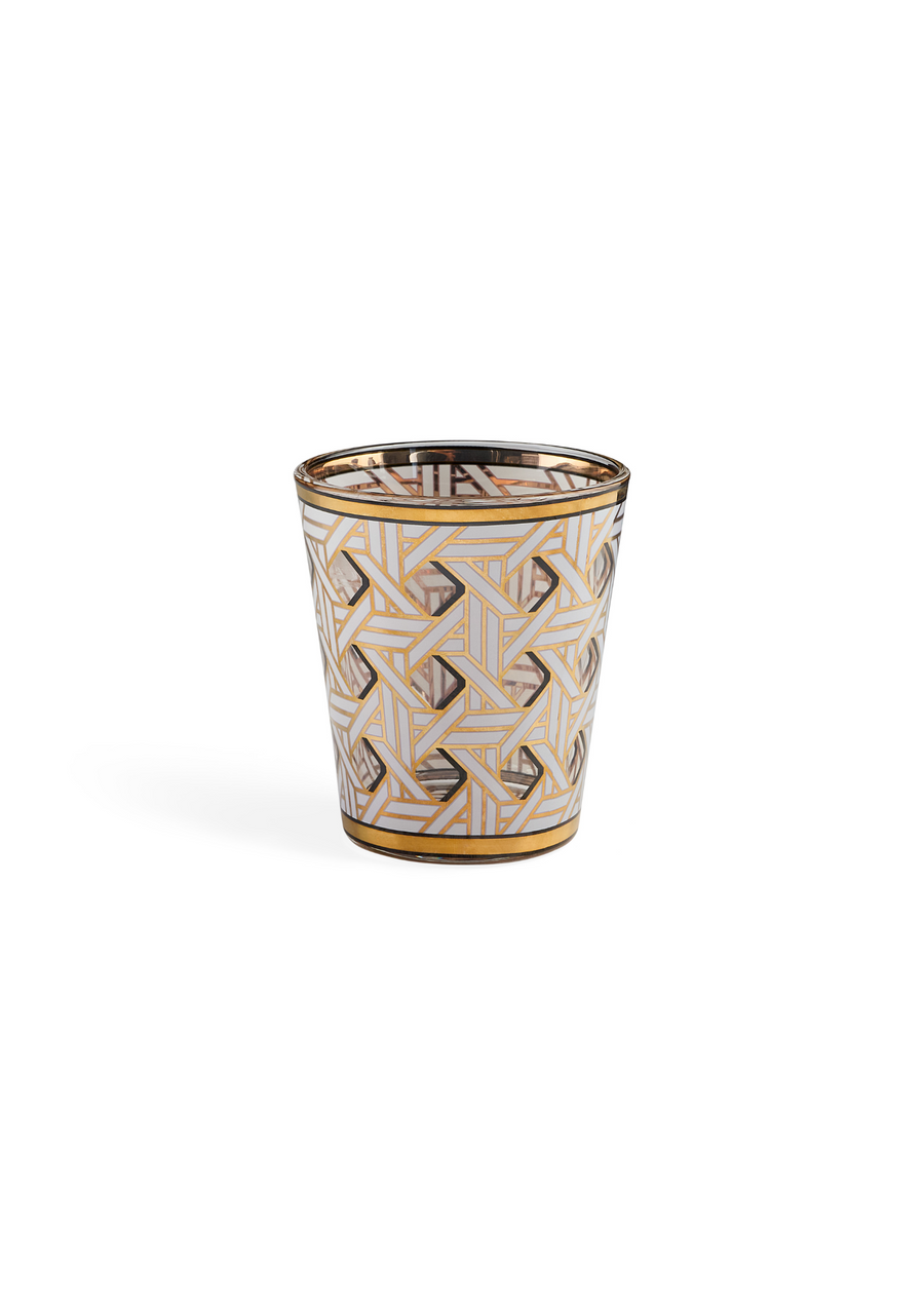 Basketweave Glassware Set