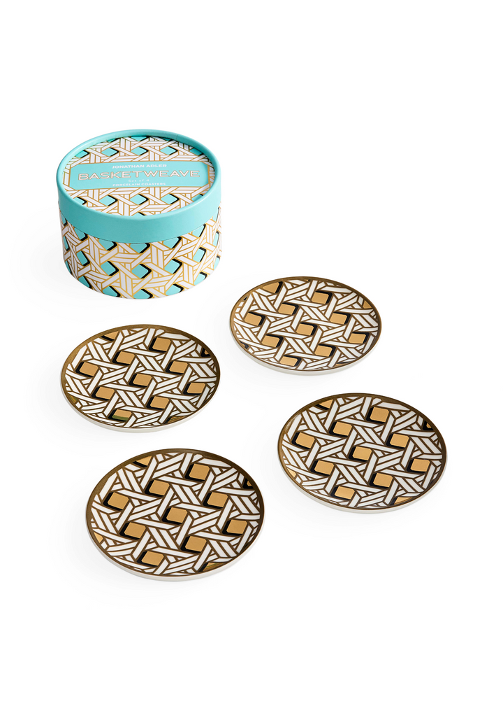 Basketweave Coasters