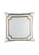 Soho European Pillow / White Linen / Velvet