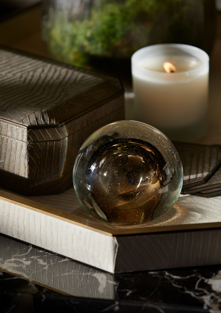 Phoenix Paperweight Sphere - Bronze