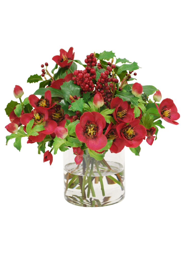 Hellebores Rose in Vase