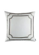 Soho European Pillow / White Linen / Velvet