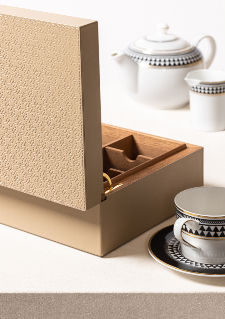 Momogram Tea Light Monogram Tea Box