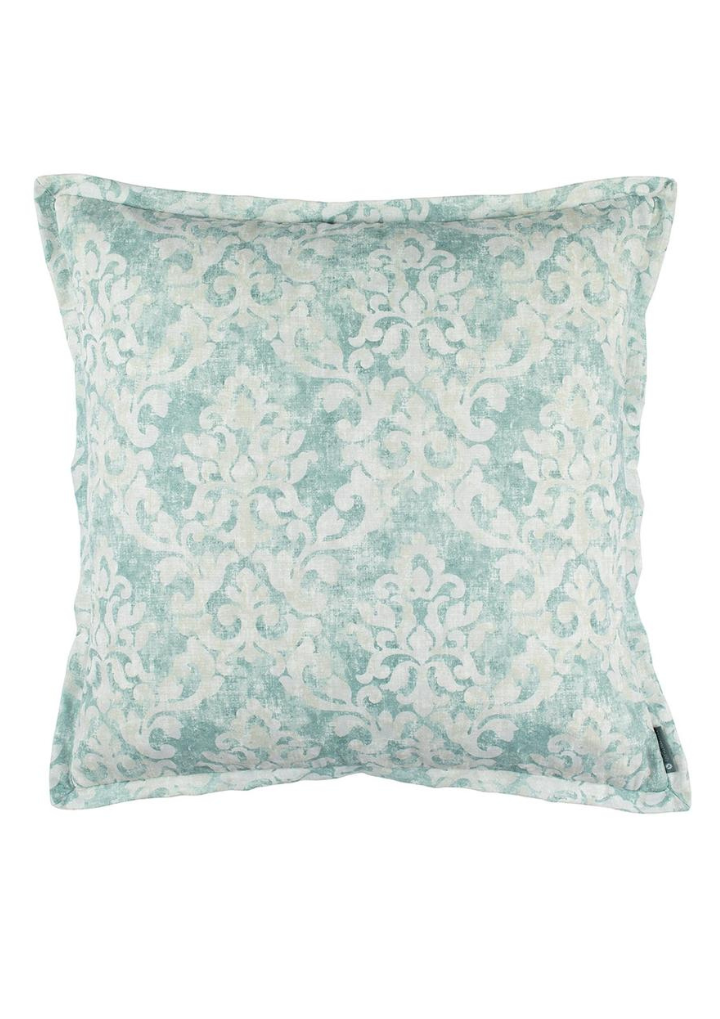 Louie Pillow Spa Linen / White Linen Appliqué