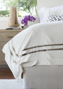 Soho King Duvet Cover Ivory/Fawn