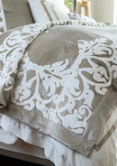 Jackie Throw Fawn Matte Velvet Ivory Matte Velvet