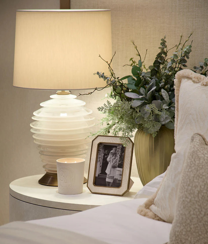 Malik Table Lamp - Ivory