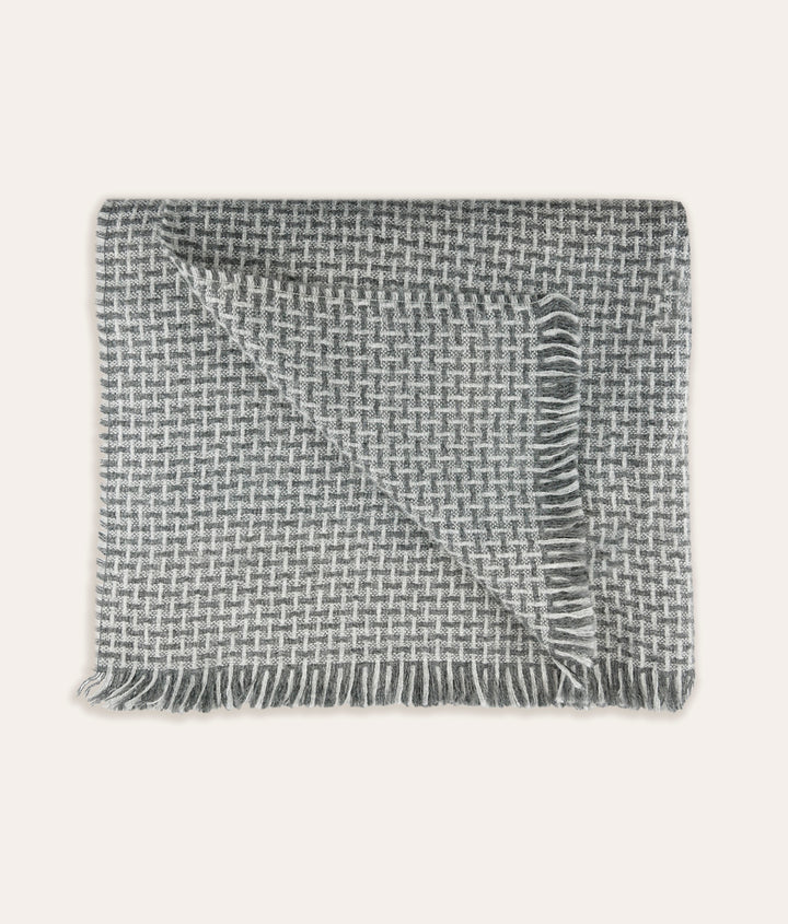 Reeve Alpaca Throw - Dark Grey