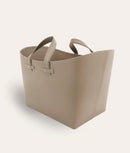 Adler Leather Basket - Sand