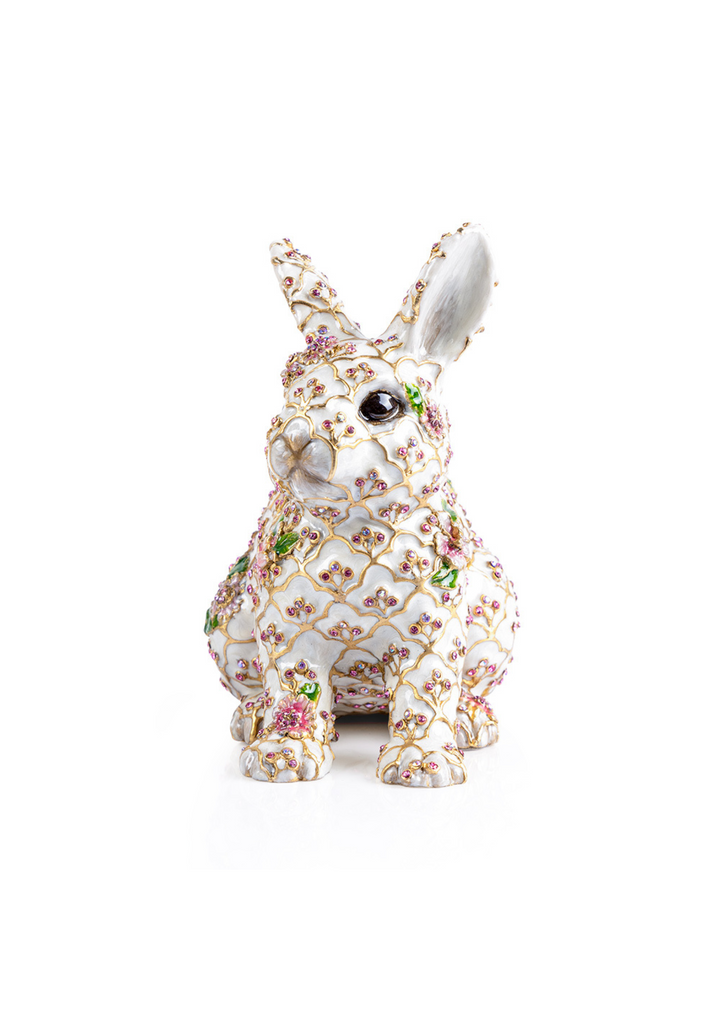 Jing Floral Rabbit Figurine