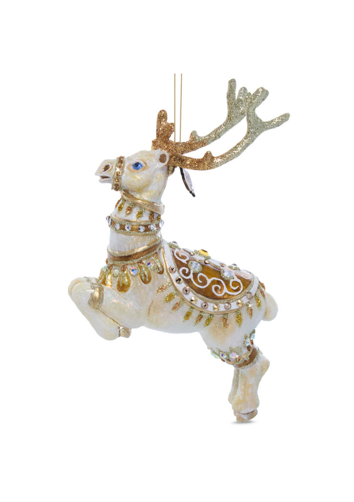Blitzen Glass Ornament
