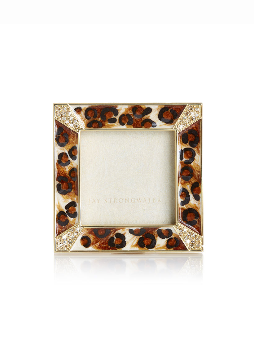 Leland Pavé Corner 2" Frame - Amber Leopard