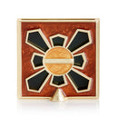 Leland Pavé Corner 2" Frame - Amber Leopard
