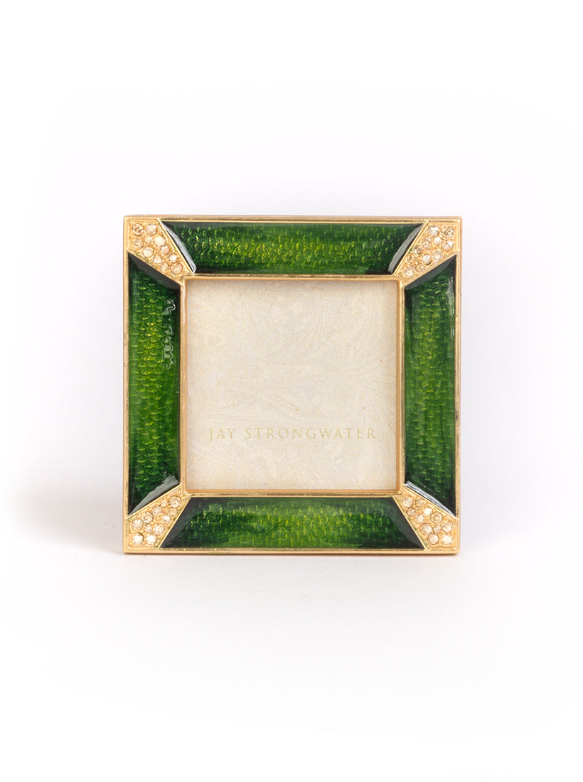 Leland Pavé Corner 2" Frame - Emerald