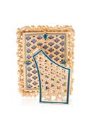 Emery Bejeweled 4" x 6" Frame - Peacock