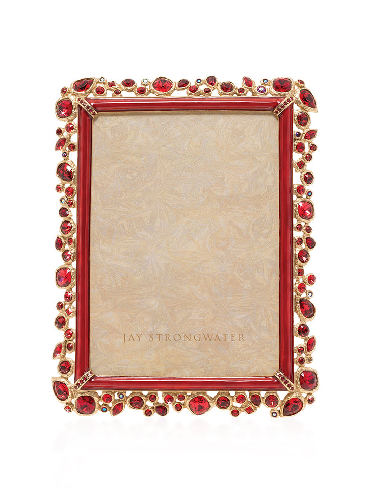 Leslie Bejeweled 5" x 7" Frame - Ruby