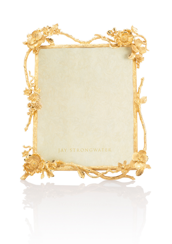 Dacia Floral Branch 8" x 10" Frame - Gold