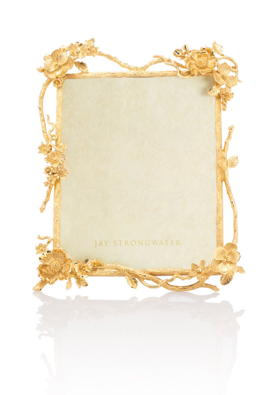 Dacia Floral Branch 8" x 10" Frame - Gold