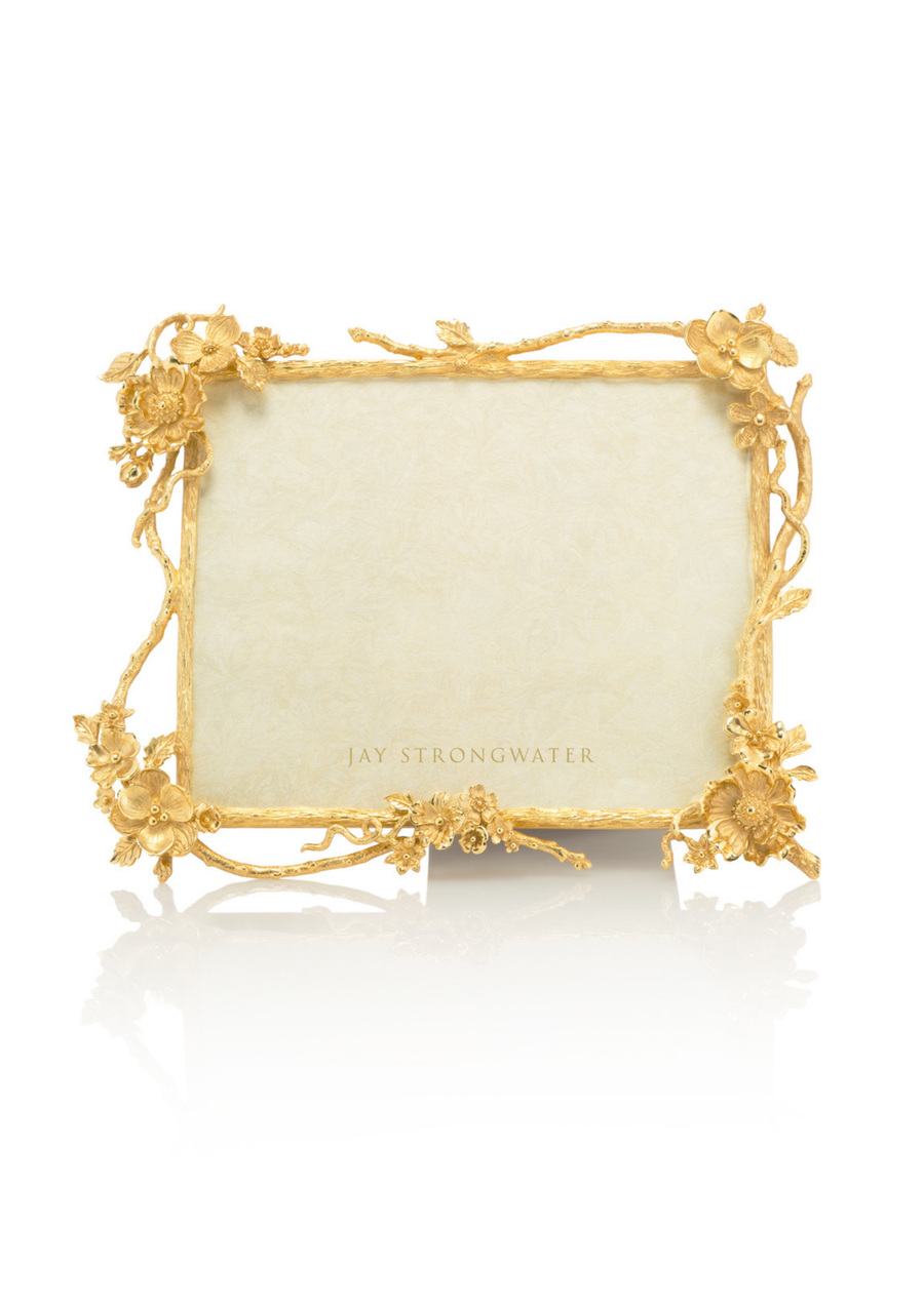 Dacia Floral Branch 8" x 10" Frame - Gold
