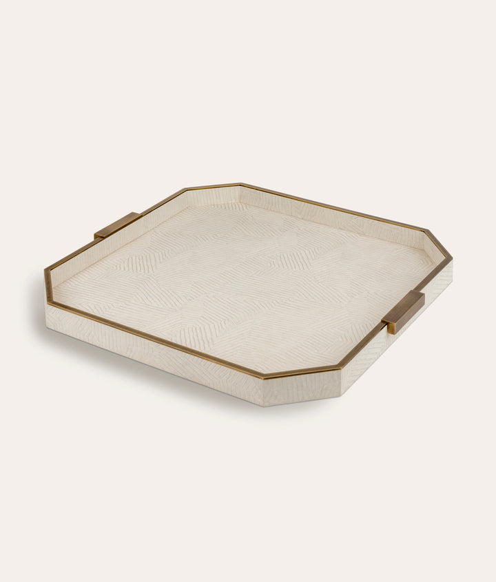 Elemental Square Tray - Ivory