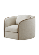 Toulon Chalk Tweed Swivel Chair