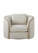 Toulon Chalk Tweed Swivel Chair