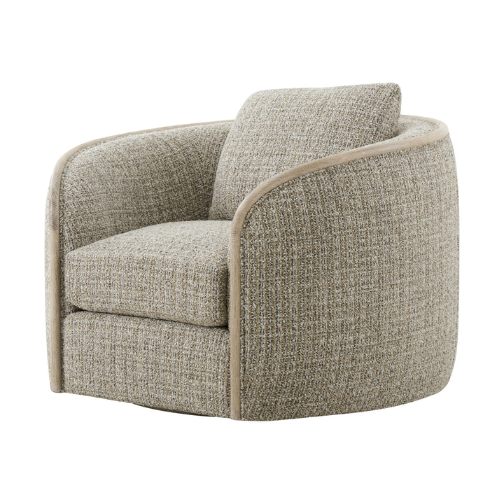 Toulon Latte Swivel Chair