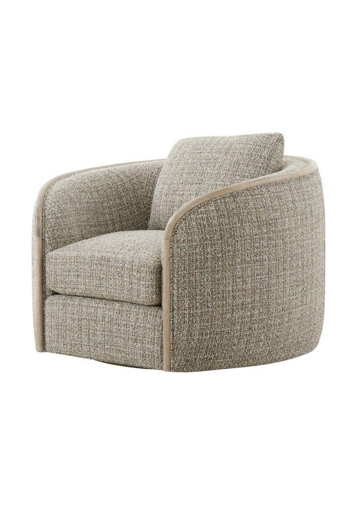 Toulon Latte Swivel Chair