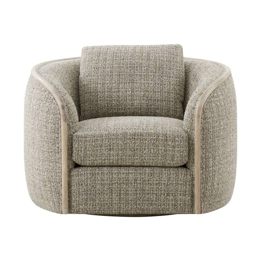 Toulon Latte Swivel Chair