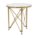 Spencer London Round Brass Center Table
