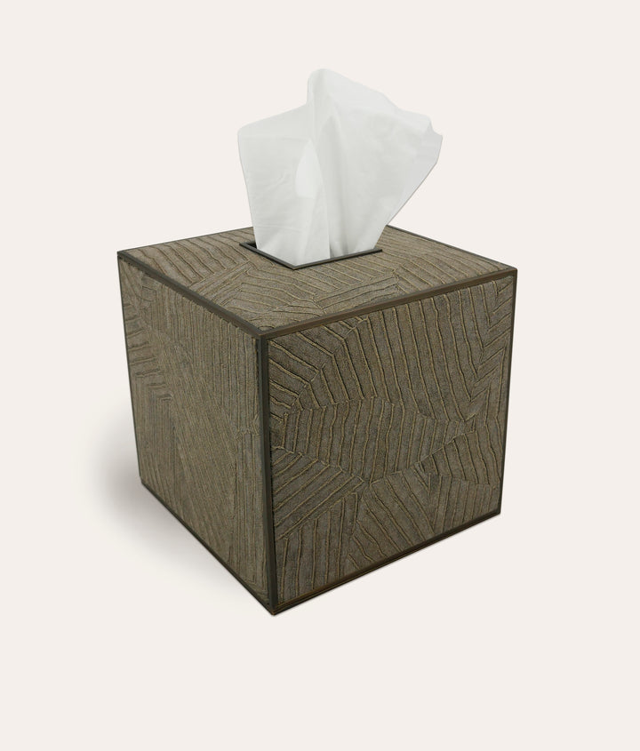 Elemental Tissue Box Square - Bronze