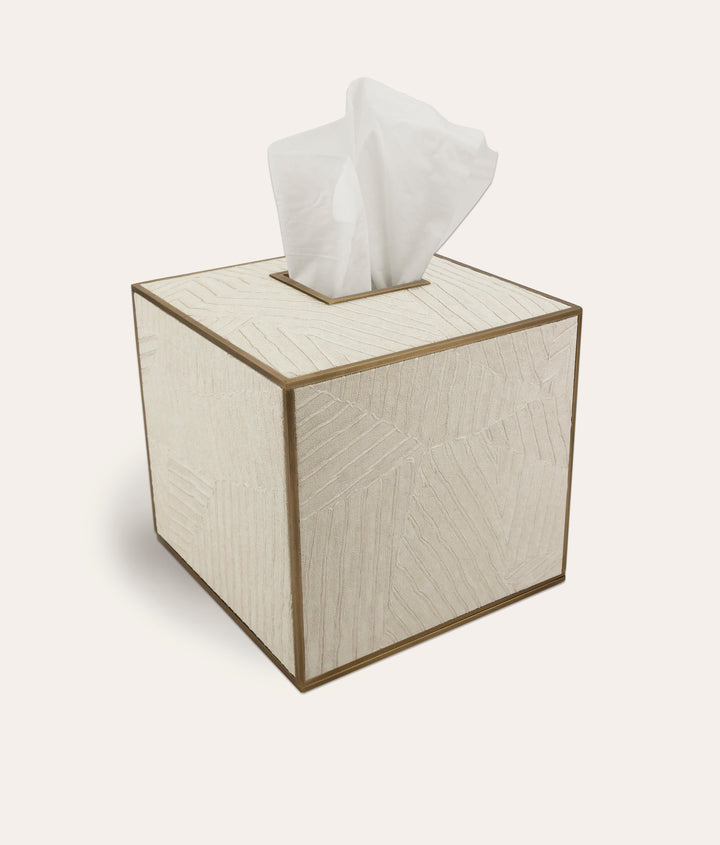 Elemental Tissue Box Square -  Ivory